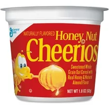 GENERAL MILLS GNM SN13898 — Cheerios Honey Nut Cereal-In-A-Cup - Low Fat - Honey Nut - 1 Serving Cup - 1.30 oz - 6 / Pack