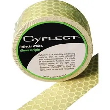 L.C.Industries MLE 151831 — Miller's Creek Honeycomb Reflective Adhesive Tape - 5 ft Length x 1.50 Width - Plastic - 1 / Roll - Yellow