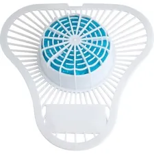 Genuine Joe GJO 58335 — Joe Non-Para Green Apple Scent Urinal Screen - Lasts upto 30 Days - Non-para Deodorizer, Water Soluble - 12 / Box - Blue