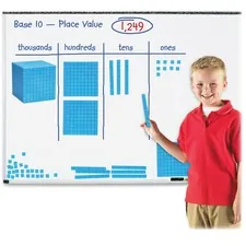Learning Resources LRN LER6366 — Learning Resources Giant Magnetic Base Ten Set - Skill Learning: Visual Interpretation - 6-8 Year - 121 Pieces