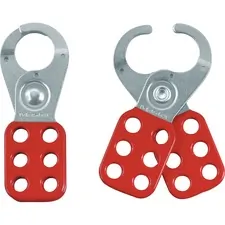 MASTER LOCK COMPANY MLK 420 — Master Lock Steel Lockout Safety Hasps - 6 Lock Support - Red
