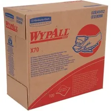 KIMBERLY CLARK KCC 41412 — Wypall X70 Cloths - Cloth - 9.10 Width x 16.80 LengthBox - 1000 / Carton - Blue
