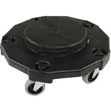 Genuine Joe GJO 11586 — Joe Round Dolly, 1 Each, Black - 5 Casters - 3 Caster Size - Resin - Black - 1 Each