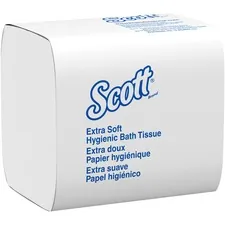 KIMBERLY CLARK KCC 48280 — Scott Hygienic Bathroom Tissue - 2 Ply - 4.50 x 8.30 - White - Fiber - 250 Per Pack - 36 / Carton