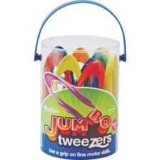 Learning Resources LRN LER1963 — Learning Resources Jumbo Tweezers Set - Theme/Subject: Learning - Skill Learning: Fine Motor, Sensory Perception, Eye-hand Coordination - 3-6 Year - Red, Blue, Green, Yellow, Orange, Purple