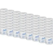 KIMBERLY CLARK KCC 13217 — Scott Standard Roll Bathroom Tissue - 2 Ply - 506 Sheets/Roll - White - Fiber - Strong, Absorbent, Eco-friendly - For Bathroom - 80 / Carton