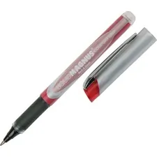National Industries For the Blind 7520015877785 — SKILCRAFT Liquid Magnus Grip Rollerball Pens - Micro Pen Point - 0.5 mm Pen Point Size - Red - 4 / Pack