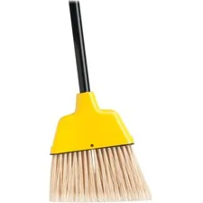 Genuine Joe GJO 58562 — Joe GJO58562, Angle Broom, 1 Each, Yellow - Polyvinyl Chloride (PVC) Bristle - 47 Handle Length - 54.5 Overall Length - Plastic Handle - 1 Each - Yellow