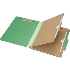 National Industries For the Blind 7530016006983 — SKILCRAFT Letter Recycled Classification Folder - 8 1/2 x 11 - 2 Expansion - 6 Fastener(s) - 2 Fastener Capacity for Folder, 1 Fastener Capacity for Divider - 2 Divider(s) - Pressboard - Dark Green - 30% Recycled - 10 / Box