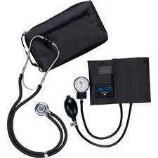 MEDLINE INDUSTRIES INC MII MDS9125 — Medline Sprague Rappaport Stetho/Sphyg Combo - For Blood Pressure - Latex-free - Black