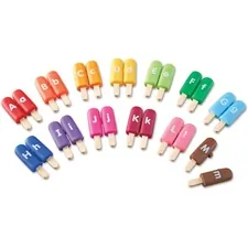 Learning Resources LRN LER7345 — Smart Snacks Alpha Pops - Skill Learning: Visual, Color Identification, Letter Recognition, Expressive Language, Receptive Language, Quiz, Color Matching, Fine Motor, Imagination - 2 Year & Up - Multi