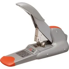 Esselte Corporation RPD 73338 — Rapid DUAX Heavy Duty Stapler - 170 Sheets Capacity - 400 Staple Capacity - Flat Clinch Stapling - Silver, Orange