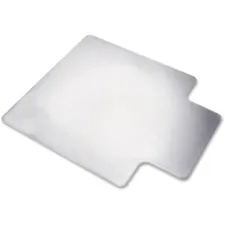 National Industries For the Blind 7220015772530 — SKILCRAFT High-pile PVC Heavy-duty Floor Mat - Floor, Carpeted Floor - 60 Length x 46 Width x 0.22 Thickness - Lip Size 12 Length x 25 Width - Vinyl - Clear