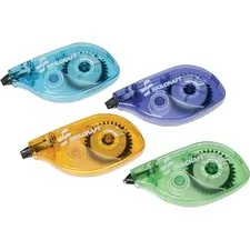 National Industries For the Blind 7510015048940 — SKILCRAFT Single Line Correction Tape - 32.81 ft Length - 1 Line(s) - White Tape - Non-refillable, Acid-free - 4 / Pack - Assorted