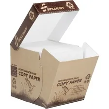 National Industries For the Blind 7530016110277 — SKILCRAFT Inkjet, Laser Copy & Multipurpose Paper - White - Recycled - 100% - Letter - 8 1/2 x 11 - 20 lb Basis Weight - Matte - 2500 / Box