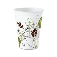 GEORGIA PACIFIC DXE 2338PATH — Dixie Pathways Paper Hot Cups by GP Pro - 8 fl oz - 1000 / Carton - White - Paper - Hot Drink