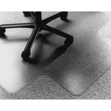 National Industries For the Blind 7220015772528 — SKILCRAFT Lowith Med-pile PVC Floor Mat - Floor, Carpeted Floor - 60 Length x 46 Width x 0.13 Thickness - Lip Size 12 Length x 25 Width - Vinyl - Clear