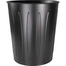 Genuine Joe GJO 58897 — Joe Steel 6 Gallon Fire-safe Trash Can - 6 gal Capacity - Fire-Safe, Sturdy - 14 Height x 13 Depth - Metal, Steel - Black - 1 Each