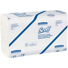 KIMBERLY CLARK KCC 01960 — Scott Fold Paper Towels - 1 Ply - 7.80 x 12.40 - White - Chlorine-free - 175 Per Pack - 25 / Carton