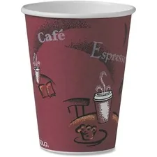 Dart Container Corporation SCC OF12BI0041 - Solo Single Sided Paper Hot Cups - 12 fl oz - 300  Carton - 