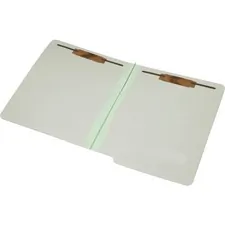 National Industries For the Blind 7530015907108 — SKILCRAFT Letter Recycled Classification Folder - 8 1/2 x 11 - 1 Expansion - 2 Fastener(s) - 2 Fastener Capacity for Folder - End Tab Location - Pressboard - Light Green - 100% Recycled - 25 / Box