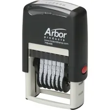 National Industries For the Blind 7520012074151 — SKILCRAFT 6-Digit Numbering System - Number Stamp - 0.19 Impression Width x 1.13 Impression Length - 50000 Impression(s) - 6 Bands - Black - 1 Each