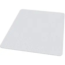 E.S. ROBBINS ESR 124377 — ES Robbins Performance Dlx Rectangular Chairmat - Carpeted Floor - 60 Length x 46 Width x 1 Thickness - Vinyl - Clear