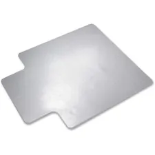 National Industries For the Blind 7220015772529 — SKILCRAFT Lowith Med-pile PVC Floor Mat - Floor, Carpeted Floor - 53 Length x 45 Width x 0.13 Thickness - Lip Size 12 Length x 25 Width - Vinyl - Clear