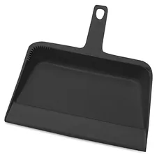 Genuine Joe GJO 02406 — Joe Heavy-duty Plastic Dust Pan - 12 Wide - Plastic - Black - 1 Each