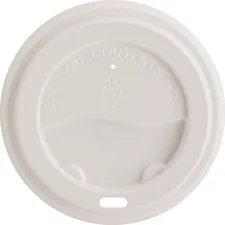 Genuine Joe GJO 11259 — Joe Hot Cup Lids - Polystyrene - 50 / Pack - White