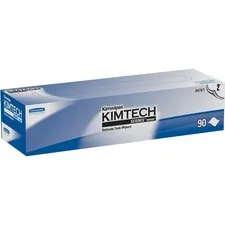 KIMBERLY CLARK KCC 34721 — KIMTECH Delicate Task Wipers - 2 Ply - 14.70 x 16.60 - White - Soft, Absorbent - 1 / Carton