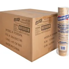 Genuine Joe GJO 11255CT — Joe Ripple Hot Cups - 8 fl oz - 500 / Carton - Brown - Hot Drink