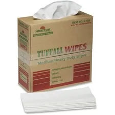 National Industries For the Blind 7920015122413 — SKILCRAFT Tuffall Wipes Medium/Heavy Duty Wiper - Wipe - 9.75 Width x 16.75 Length - 100 / Box - White