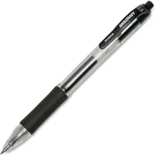 National Industries For the Blind 7520016471706 — SKILCRAFT Zebra Fine Point Retractable Gel Pen - Fine Pen Point - Retractable - Black Gel-based Ink - Clear, Black Barrel - 12 / Dozen