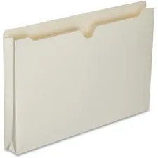 National Industries For the Blind 7530016321022 — SKILCRAFT Straight Tab Cut Legal Recycled File Jacket - 8 1/2 x 14 - 1 1/2 Expansion - Manila - Manila - 30% Recycled - 50 / Box