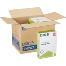 GEORGIA PACIFIC DXE TH207CT — Dixie Heavyweight Disposable Teaspoons Grab-N-Go by GP Pro - 100 / Box - 1000 Piece(s) - 1000/Carton - 1000 x Teaspoon - Polystyrene - White
