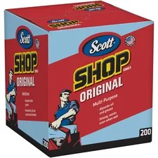 KIMBERLY CLARK KCC 75190 — Scott Shop Towels - Towel - 10 Width x 13 Length - 200 / Box - 8 / Carton - Blue