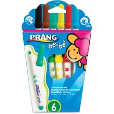 DIXON TICONDEROGA CO. DIX 73106 — Prang be-be Jumbo Markers - Assorted - 6 / Set