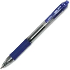 National Industries For the Blind 7520016473136 — SKILCRAFT Zebra Medium Point Retractable Gel Pen - Medium Pen Point - Retractable - Black Gel-based Ink - Clear, Blue Barrel - 12 / Dozen