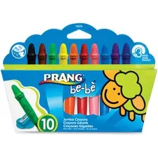 DIXON TICONDEROGA CO. DIX 73010 — Prang be-be Jumbo Crayons - Assorted - 10 / Set