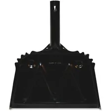 Genuine Joe GJO 58143 — Joe Heavy-Duty Metal Dustpan - 12 Wide - Metal, Steel - Black - 1 Each