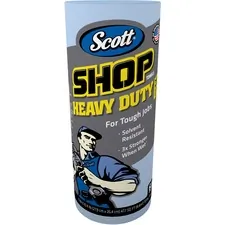 KIMBERLY CLARK KCC 32992 — Scott Pro Shop Towels - 11 x 22.77 ft - 60 Sheets/Roll - Blue - Hydroknit - Solvent Resistant, Absorbent, Reusable, Soft, Strong, Heavy Duty - For Hand, Tools - 12 Rolls Per Carton - 720 / Carton