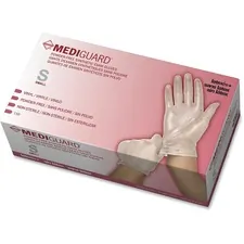 MEDLINE INDUSTRIES INC MII 6MSV511 — Medline MediGuard Vinyl Non-sterile Exam Gloves - Small Size - Vinyl - Clear - Powder-free, Ambidextrous, Latex-free, Durable, Beaded Cuff - For Multipurpose, Laboratory Application - 150 / Box
