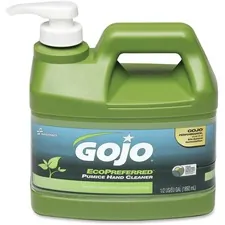 National Industries For the Blind 8520016471707 — SKILCRAFT GOJO EcoPreferred Pumice Hand Cleaner - Lime Scent - 64 fl oz (1892.7 mL) - Dirt Remover, Grease Remover, Soil Remover - Hand - Gray - Heavy Duty, Bio-based - 6 / Box