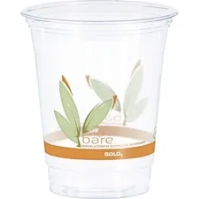 Dart Container Corporation SCC RTP12BARE — Solo Bare Eco-Forward RPET Clear Cold Cups - 12 fl oz - 1000 / Carton - Clear - Polyethylene Terephthalate (PET) - Beverage, Cold Drink, Smoothie, Coffee - Recycled