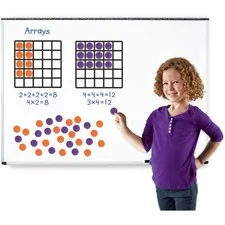 Learning Resources LRN 6648 — Learning Resources Giant Magnetic Array Set - Theme/Subject: Learning - Skill Learning: Multiplication, Addition, Number - 52 Pieces - 7+ - 1 / Set
