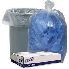 Genuine Joe GJO 29127 — Joe Clear Low Density Can Liners - 60 gal - 38 Width x 58 Length x 1.10 mil (28 Micron) Thickness - Low Density - Clear - 100/Carton