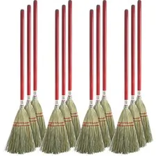 Genuine Joe GJO 11501CT — Joe Corn Fiber Toy Broom - 24 Handle Length - Wood Handle - 12 / Carton - Natural