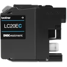 Brother LC20EC — INKVESTMENT SUPER HIGH YIELD (XXL SERIES) CYAN INK CARTRIDGE (YIELDS APPROX. 1,2
