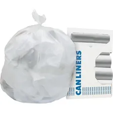 Heritage Bag Company HER Z6640MNR01 — Heritage Standard High Density Coreless Roll Liners - 33 gal - 33 Width x 40 Length x 0.47 mil (12 Micron) Thickness - High Density - Natural - High-density Polyethylene (HDPE) - 500/Carton - Can